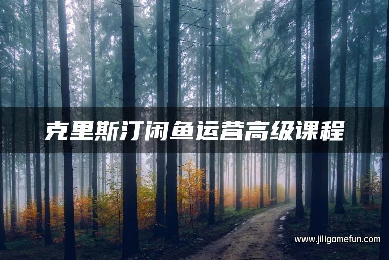 【学习资料】克里斯汀：闲鱼运营高级课程2022新版百度云阿里云下载