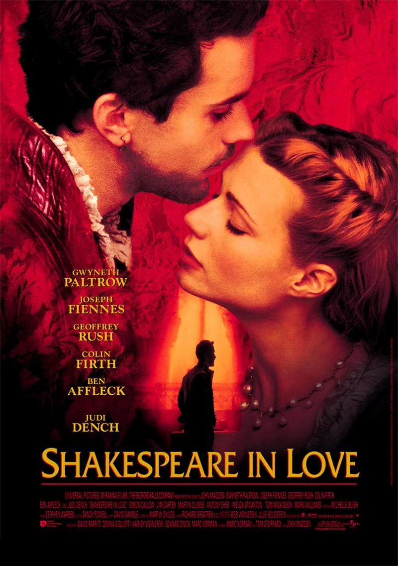 莎翁情史 蓝光原盘下载+高清MKV版/第71届奥斯卡最佳影片/恋爱中的莎士比亚/写我深情/ 1998 Shakespeare in Love 39.45G