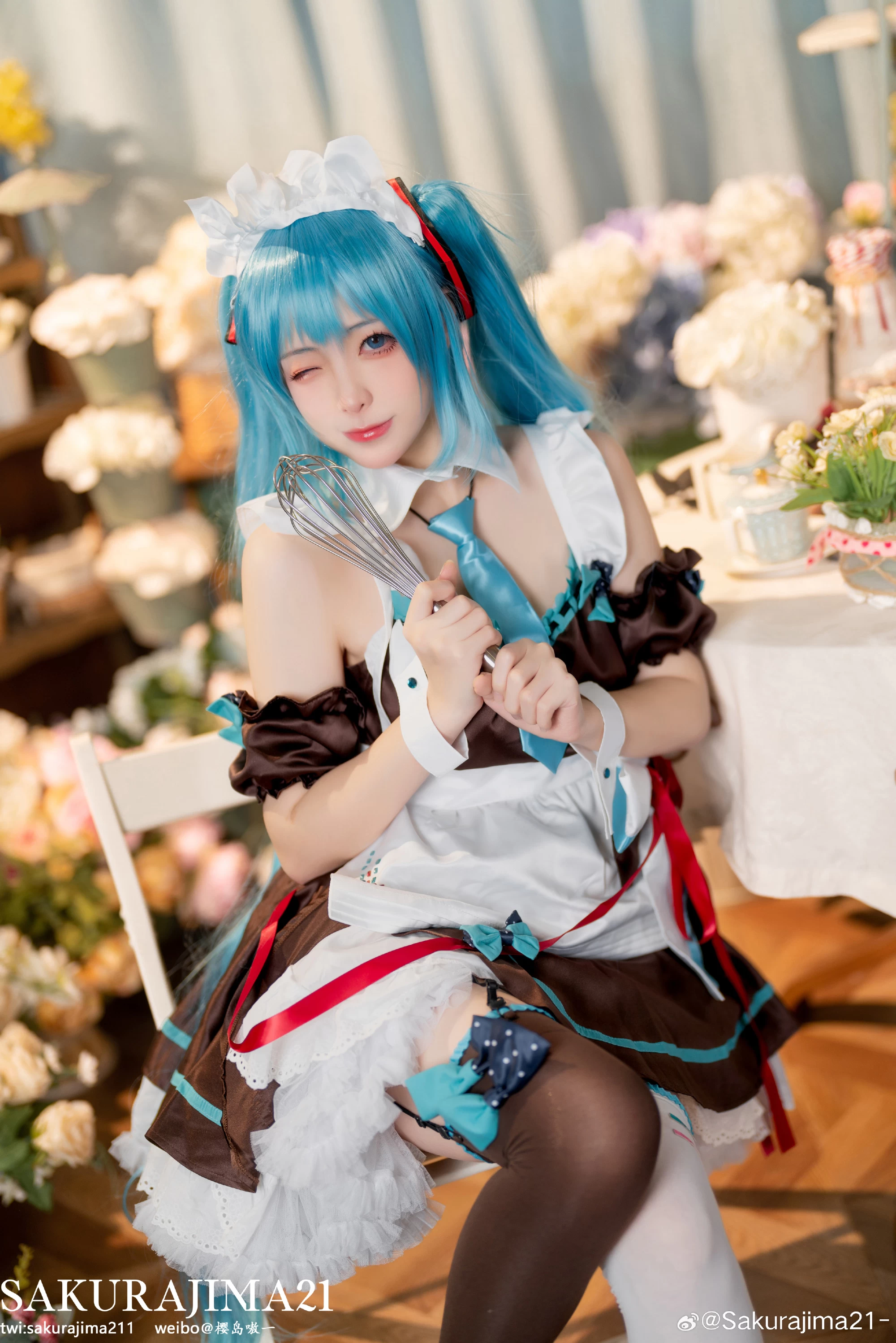 COSPLAY miku巧克力女仆@Sakurajima21-