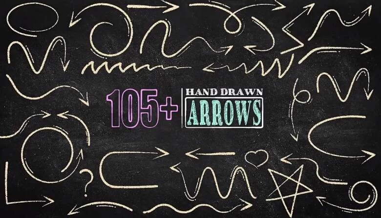 AE手绘箭头动画模板Hand Drawn Arrow Pack – 百度云下载