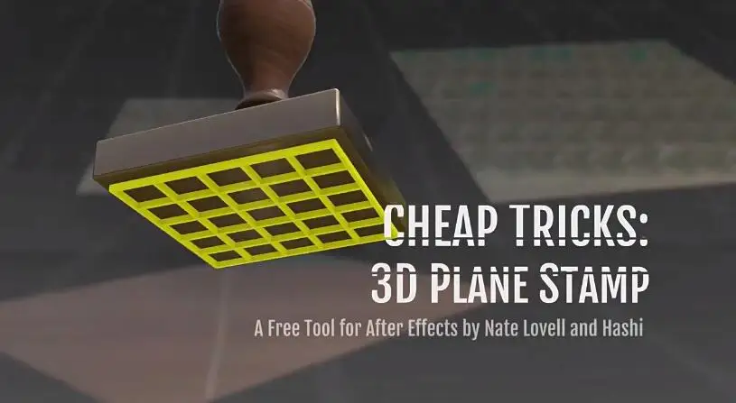 AE脚本 将素材快速映射到任何3D实体上 3D Plane Stamp v1.7+使用教程 – 百度云下载