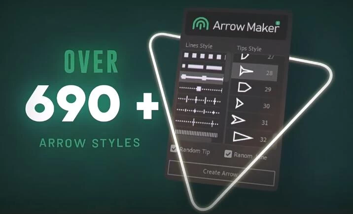 AE脚本 线条路径箭头动画生成器 Arrow Maker Script – 百度云下载