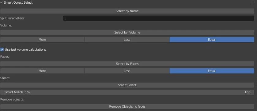 Blender插件 智能选择场景网格中的模型 Smart Object Select v2.2 – 百度云下载