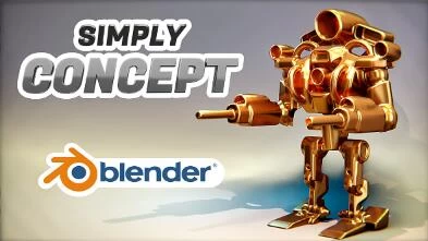 Blender插件 抽象概念模型建模调整工具 Simply Concept V2.5.1 – 百度云下载