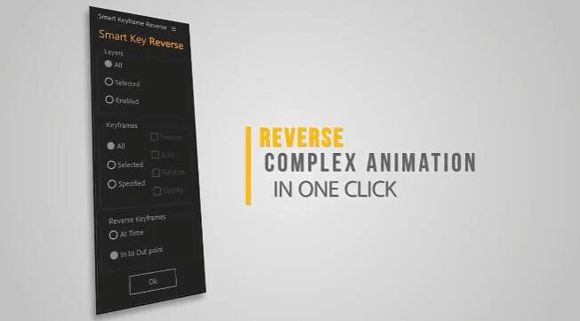 自动智能关键帧反转工具AE脚本Smart Key Reverse – 百度云下载