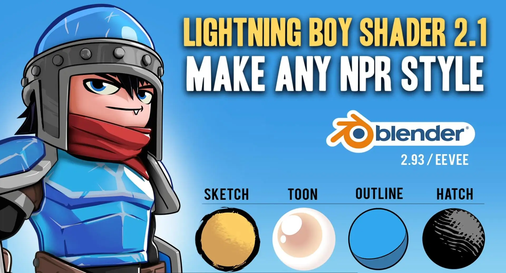 Blender插件 卡通风格高效着色器 Lightning Boy Shader V2.1.4 – 百度云下载