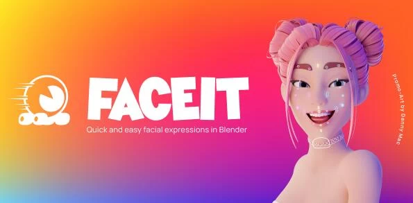 Blender插件-Faceit V2.1.2几分钟生成高质量3D角色动画人像面部动作捕捉工具 – 百度云下载