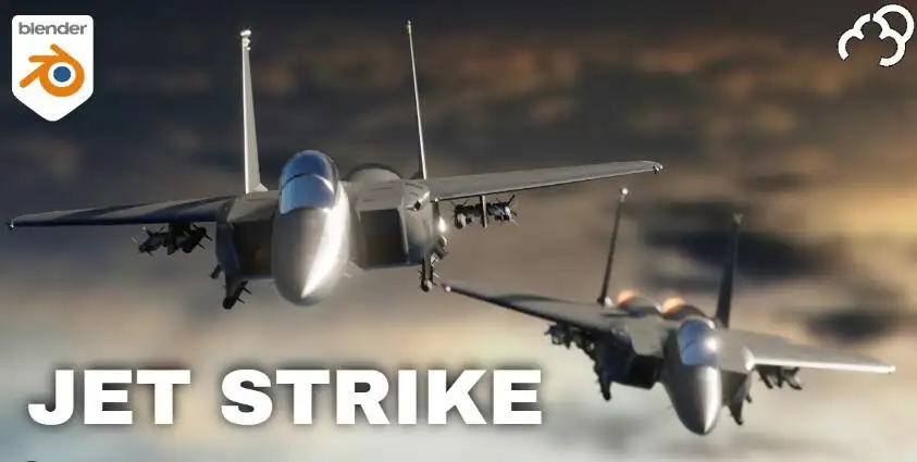 Blender插件 喷气式飞机模型生成工具 Aviation Jet Strike Addon V1.0 – 百度云下载