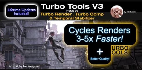 Blender插件加快渲染速度 Turbo Tools V4.0.1 – 百度云下载