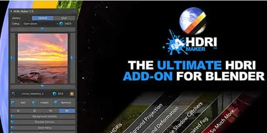 Blender插件 模拟制作HDRI环境场景效果 HDRI Maker v3.0.110 – 百度云下载