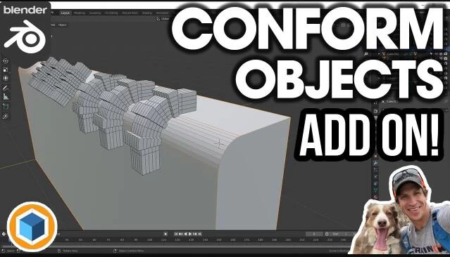 Blender插件 模型贴合吸附 Conform Object v1.4.5 – 百度云下载