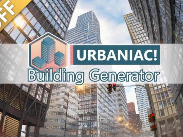 Blender插件Urbaniac一键程序化生成逼真的城市建筑环境Building Generator V0.25 Early Access – 百度云下载