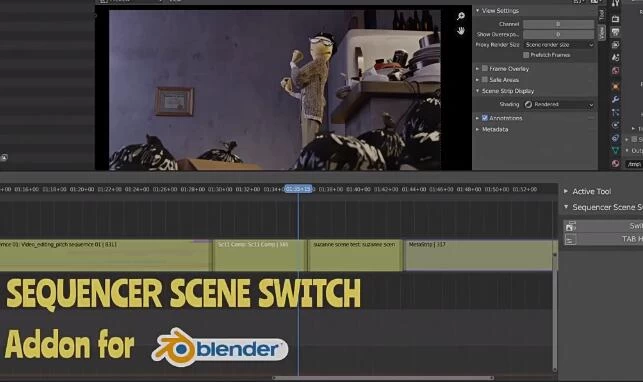 Blender场景序列快速切换插件Sequencer Scene Switch V0.1 – 百度云下载