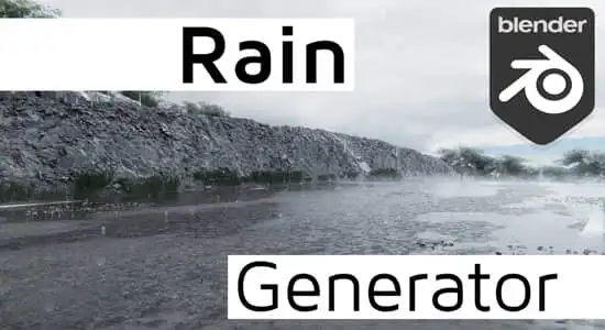 Blender插件 真实下雨雨滴涟漪特效 Baga Rain Generator V1.0.8 – 百度云下载