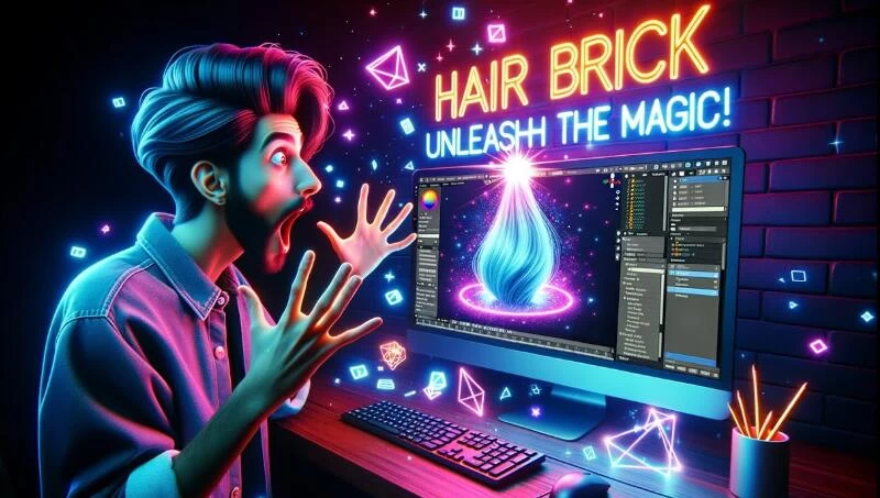 Blender插件 头发制作生成工具 Hair Brick Pro V2.1+使用教程 – 百度云下载