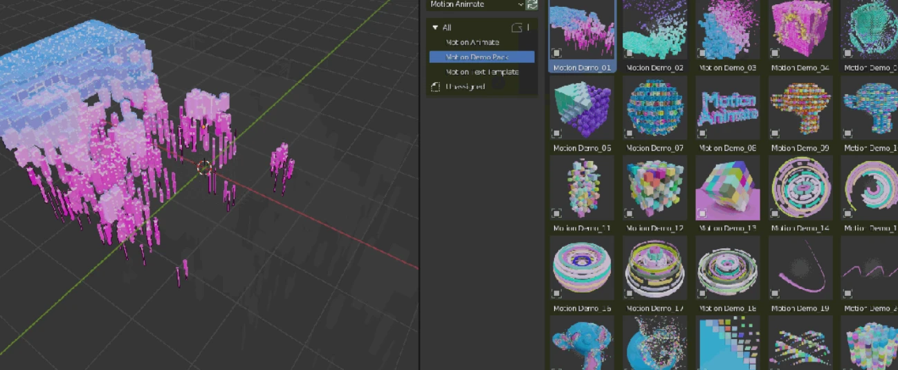 Blender插件 MG运动图形文字动画工具 Motion Animate V0.6 – 百度云下载