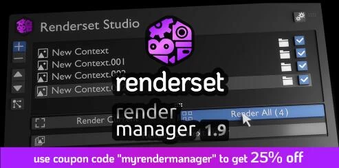 Blender插件 渲染设置储存管理 Render Manager Addon Renderset V1.9.0 – 百度云下载