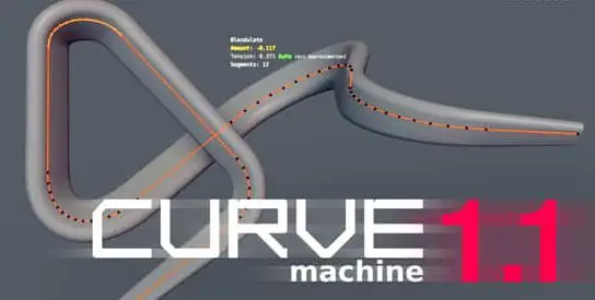 CURVEmachine 1.1 – Blender插件拐角曲线节点编辑器 – 百度云下载