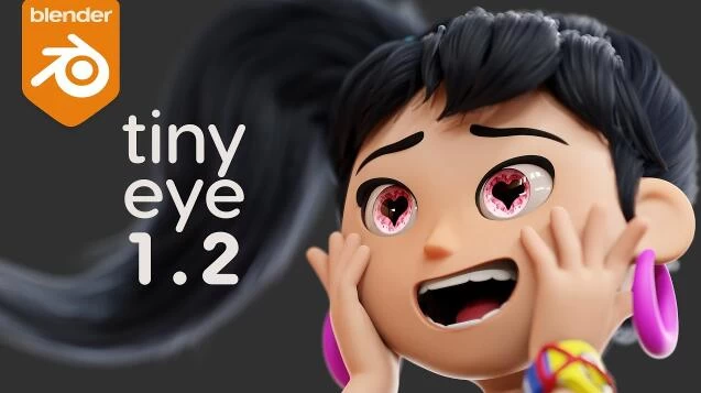 Blender预设 三维立体眼睛眼球程序化资产 Tiny Eye V1.2 – 百度云下载