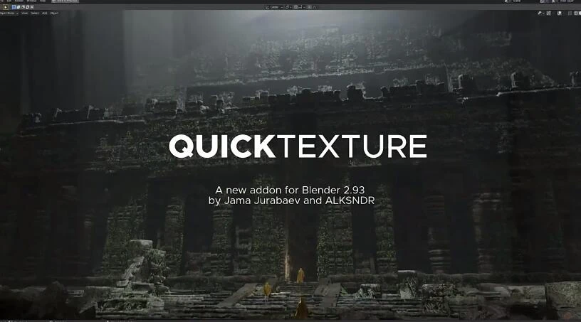 Blender插件 快速纹理材质一键贴图 QuickTexture 2023 V1.0 for Blender 3.5 – 百度云下载