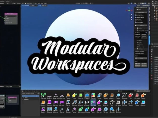 Blender插件 预设库管理 Modular Workspaces 1.6.2 – 百度云下载