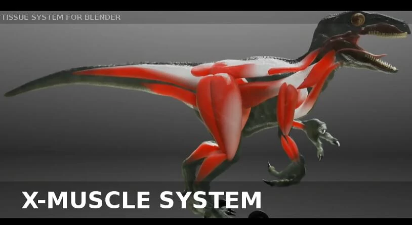 Blender插件 肌肉系统模拟工具 X-Muscle System 4.0 – 百度云下载