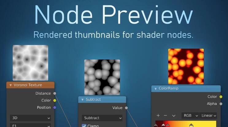 Blender插件 节点缩略图可视化预览 Node Preview V1.16 – 百度云下载