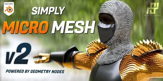 Blender插件 快速创建生成网格模型工具 Simply Micro Mesh v2.1 – 百度云下载