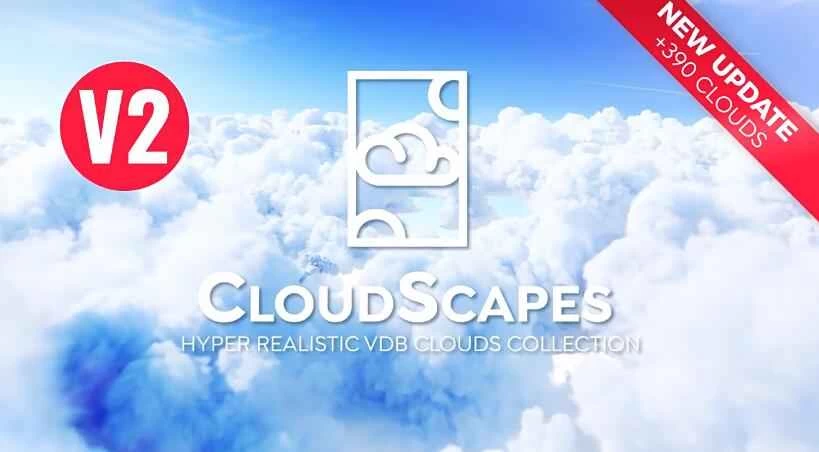 Blender真实云朵白云VDB模型预设Cloudscapes V2 – 百度云下载