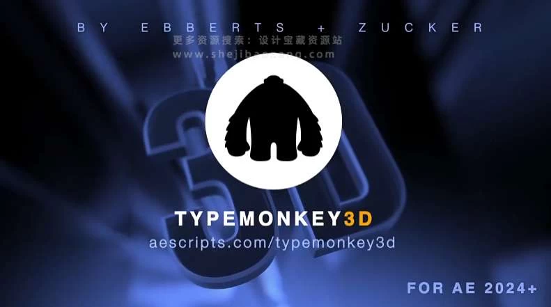 AE脚本 真实三维立体文字标题排版空间翻转组合动画 TypeMonkey3D v1.0.0+使用教程 – 百度云下载