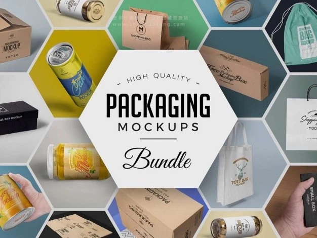 PS样机 79款品牌包装设计手提袋饮料罐头礼盒PSD模型样机 79 Amazing Packaging Mockups Bundle – 百度云下载