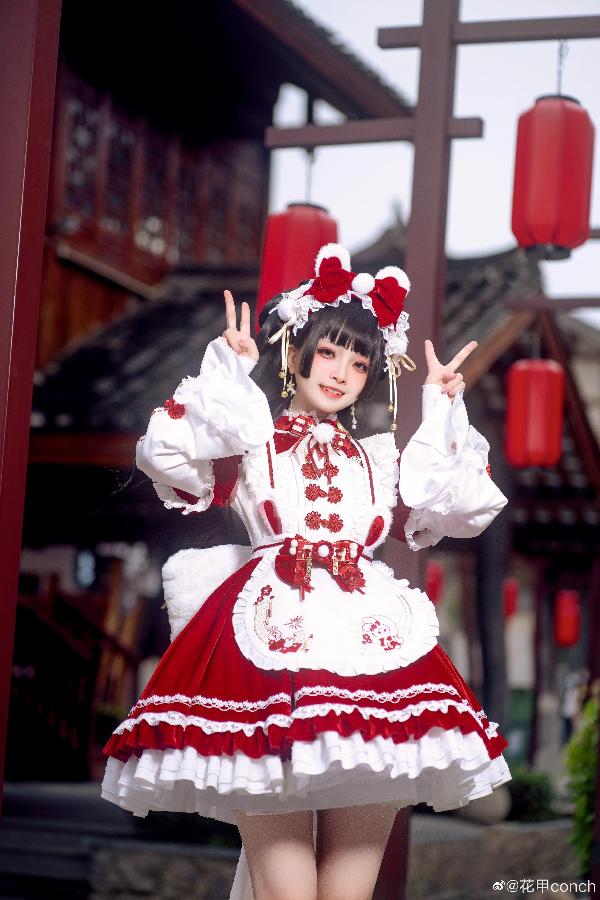 lolita装扮 新年快乐哟！@花甲conch