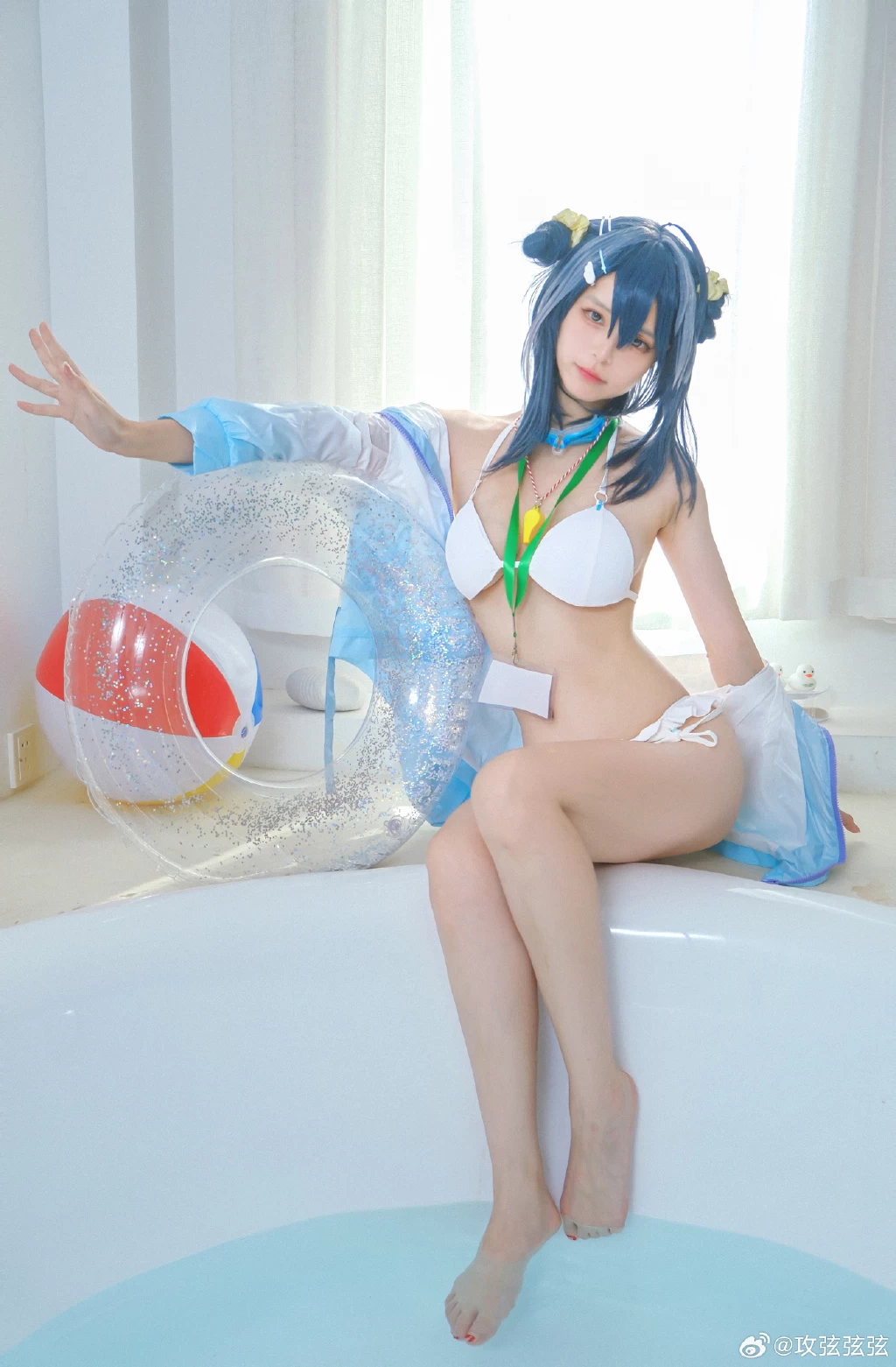 cosplay 明日方舟cos 羽毛笔-夏卉@攻弦弦弦