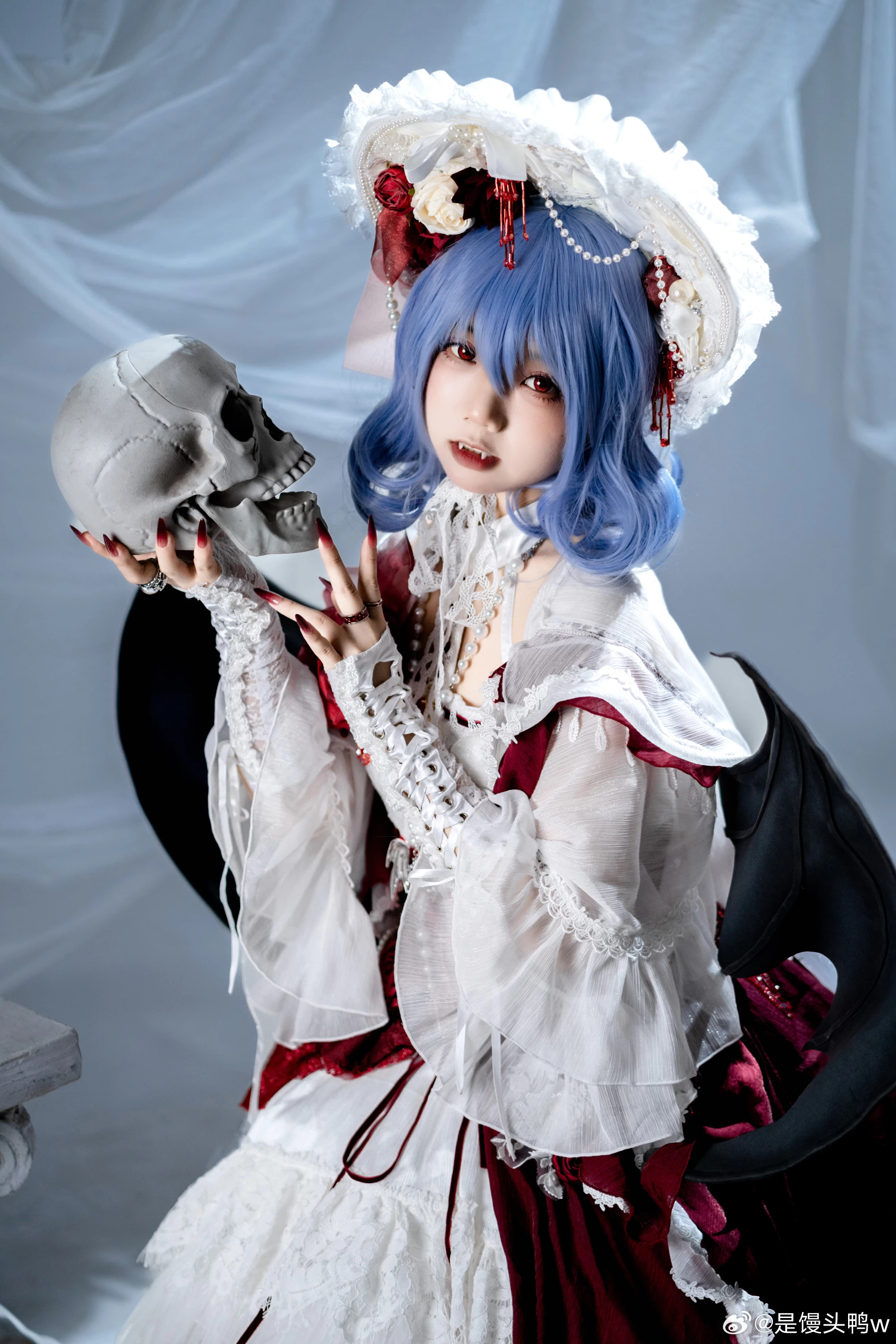 COSPLAY 永远鲜红的幼月 东方project 蕾米莉亚·斯卡雷特@是馒头鸭w