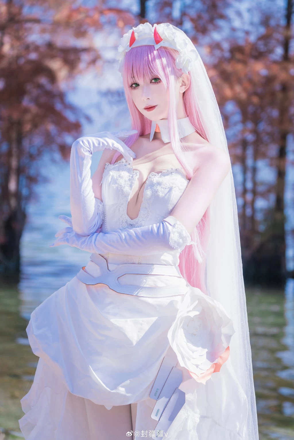 cosplay darlinginthefranxx 02花嫁cos@封疆疆v