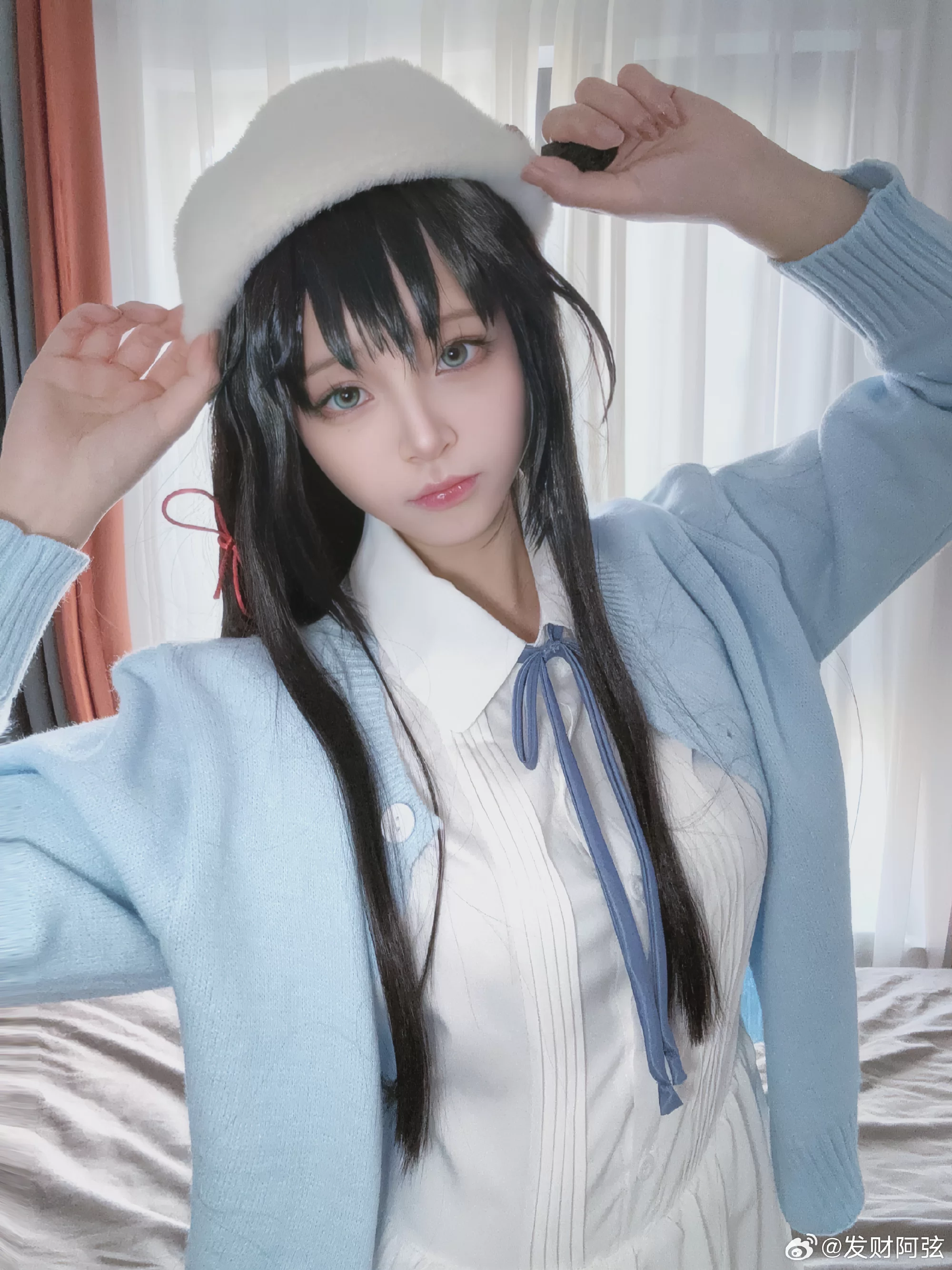 cosplay 试妆一下，又圆童年梦啦  雪之下雪乃@发财阿弦