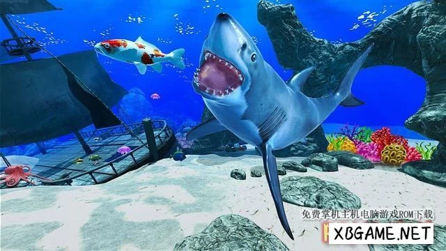 Switch游戏–NS 鲨鱼攻击：鱼类捕食者 – 海洋冒险生存 Shark Attack: Fish Predator Ocean Sea Adventure Survival [NSP],百度云下载