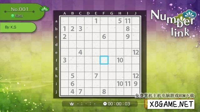 Switch游戏–NS Nikoli 益智游戏 S 数连 Numberlink（Puzzle by Nikoli S: Numberlink）[NSP],百度云下载