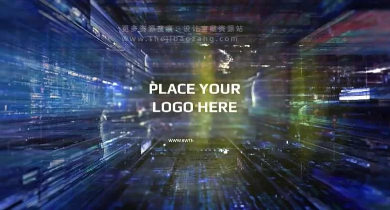 AE模板 科技感发光线条背景空间穿梭LOGO标志展示片头 Cyber Logo 2 – 百度云下载