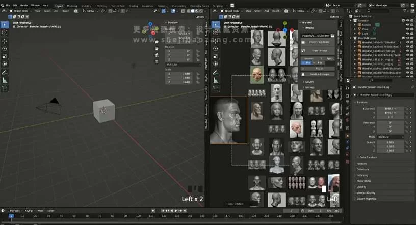 Blender插件 三维建模图片视频参考 Blendref V1.1 – 百度云下载