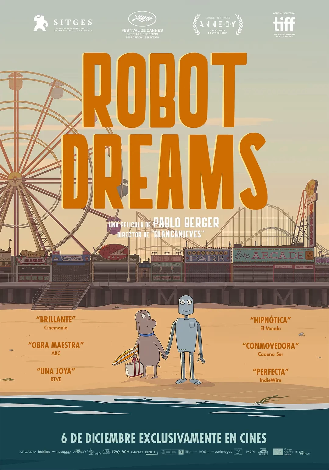 机器人之梦 WEB-DL版下载/再见机器人(台) / 汪汪梦里人(港) / Mon ami robot 2023 Robot Dreams 5.3G
