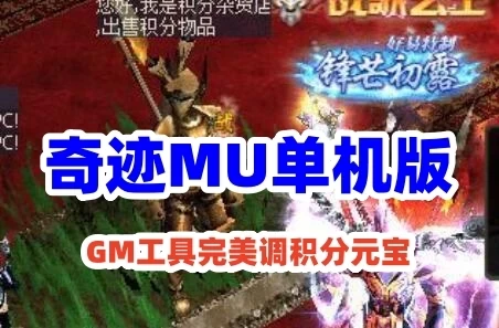 网单奇迹MU网游单机版 测试W7完美运行,GM工具完美调积分元宝