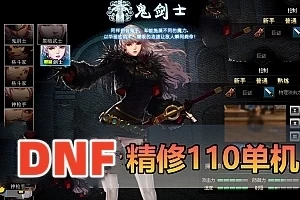 网单【DNF110级】单机版 龙之怒神话8.0版本 精修完善龙之庭院机械七战神实验室