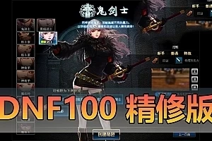 亲测网单【DOF100级精修】单机版 神话装备字体仓库时装镶嵌女鬼剑魔枪士 网游单机虚拟机一键端 视频教学GM后台