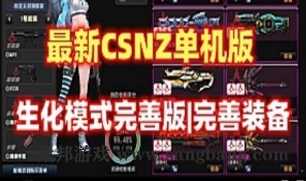 网游CSNZ单机版 生化模式修复完善，可玩随机武器生化S模式 视频教程