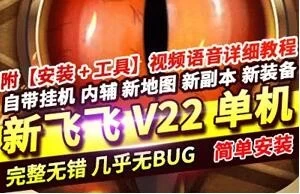 端游新飞飞单机版 新V22版网游单机游戏 带视频教程工具