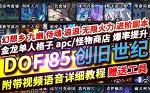 网单 DOF单机版 85级 创旧世纪 超变豪华版 网游单机