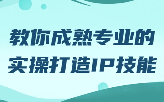 【学习资料】教你成熟专业的实操打造IP技能阿里云天翼夸克网盘下载