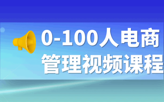 【学习资料】0-100人电商管理视频课程阿里云天翼夸克网盘下载