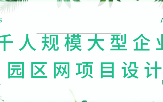 【学习资料】千人规模大型企业园区网项目设计百度云迅雷下载